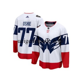 Herren Washington Capitals Eishockey Trikot TJ Oshie 77 Adidas 2023 NHL Stadium Series Weiß Authentic